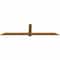 Ekena Millwork Eugene Smooth Timber Gable Bracket, Western Red Cedar, 72"W x 18"H x 1 1/2"D x 3 1/2"F, 6/12 Pitch GBW072X18X0204EUG00SWR - alternate 4